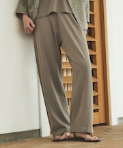 【接触冷感・セットアップ対応】レーヨンストレッチニットパンツ