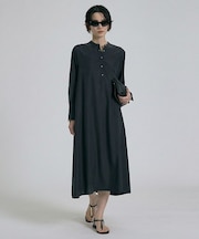 【接触冷感】フィブリルシャツワンピース