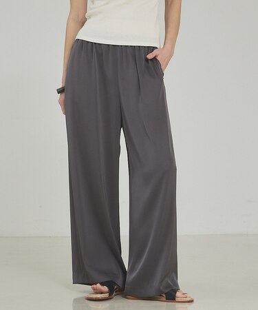 【接触冷感＆吸水速乾】クールサテンパンツ/セットアップ対応