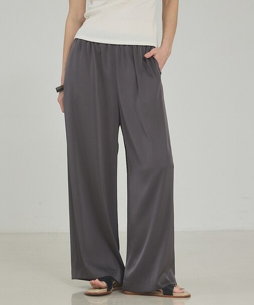 【接触冷感＆吸水速乾】クールサテンパンツ/セットアップ対応