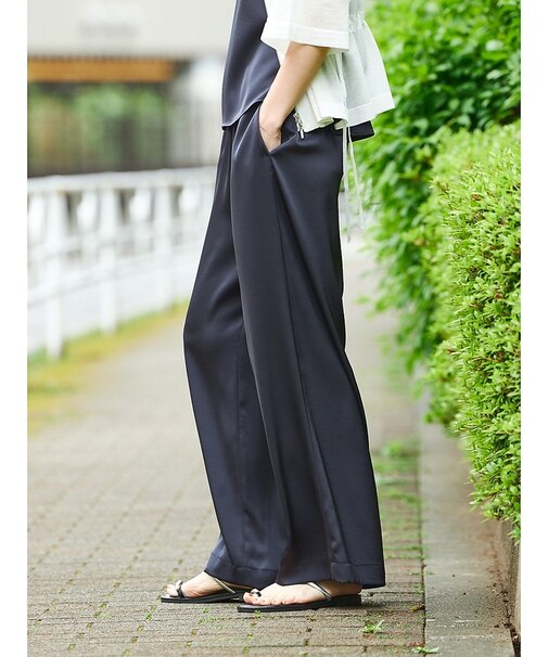 【今季最後の再入荷/接触冷感・吸水速乾】クールサテンパンツ/セットアップ対応