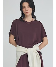 【接触冷感＆吸水速乾】新色入荷！クールサテンブラウス/セットアップ対応