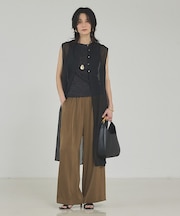 ソフトオーガンジーロングブラウス