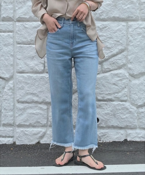 【healthy denim】Nachos フレアデニムパンツ