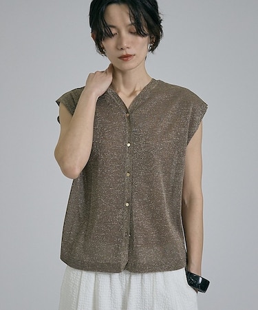 【前後着用可能！】ラメ2WAYニット