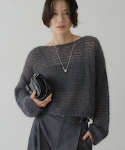 シアーモヘアプルオーバー