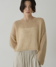 シアーモヘアプルオーバー