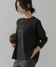 ラメドレープニット