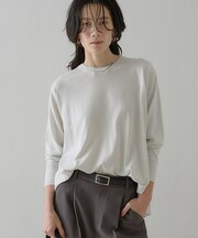 ラメドレープニット