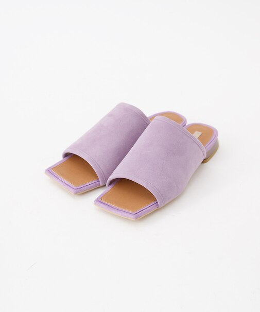 スクエアトゥ フラットミュール