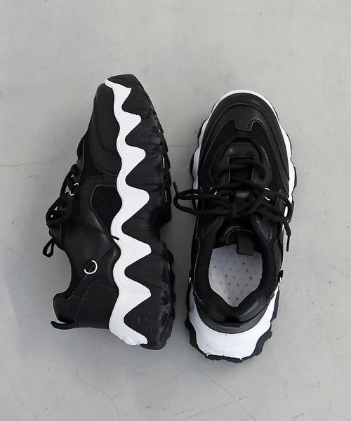 LAROUTE/軽量】レースアップ 厚底スニーカー|オゥ バニスターの LAROUTE/軽量】レースアップ 厚底スニーカー|オゥ バニスターの