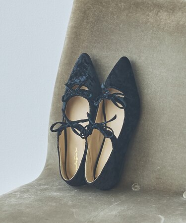 【販売店舗限定】ダブルリボンポインテッドパンプス