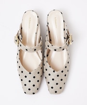 メリージェーンミュールパンプス