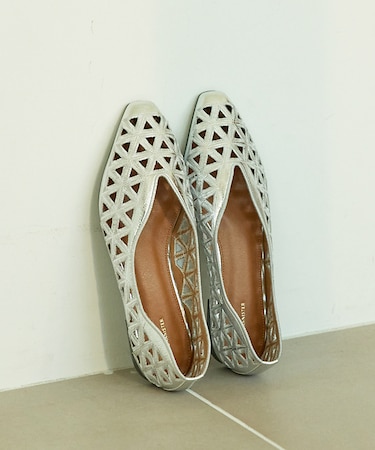 【40周年】【Vibram/ヴィブラムソール】フラットパンプス