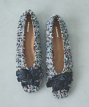 ラグジュアリーツィードパンプス