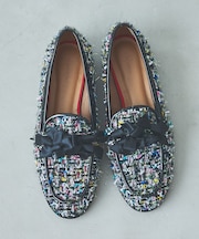 ラグジュアリーツィードローファー