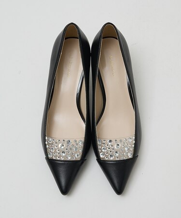 ラインストーンパンプス