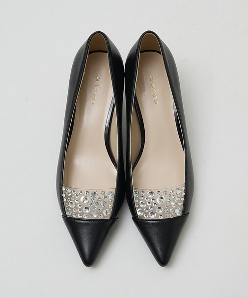 ラインストーンパンプス