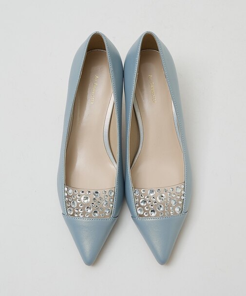 ラインストーンパンプス