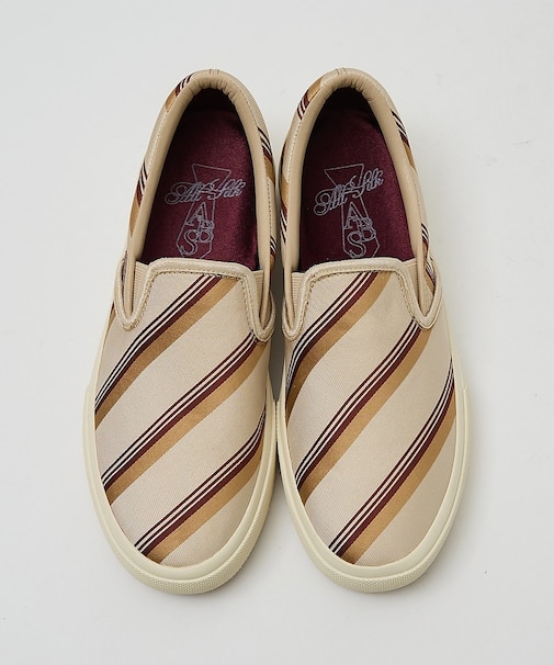 【シルクネクタイ生地使用】スリッポンスニーカー