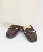 【販売店舗限定】バブーシュビットモカスクエアトゥローファー