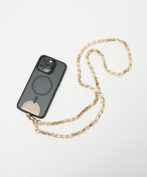 Fabric Chain Strap/チェーンショルダー(スマホタブ付き)
