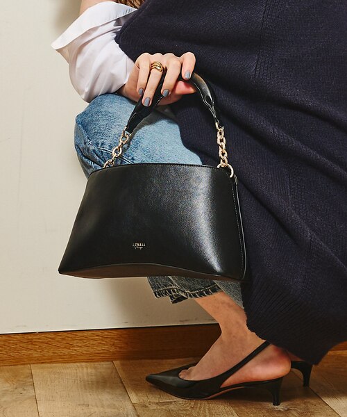 【新品タグ付き】 ロウェルシングス かがり ショルダーバッグ ブラック Valley/かがりレザーワンショルダー （ショルダーバッグ）｜LOWELL