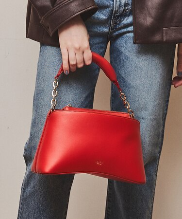 Sque/クッションハンドルミニショルダー