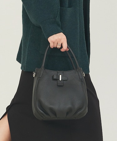 Ballon/レザー2wayショルダーバッグ