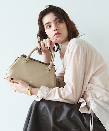 Ronde/レザー2WAYショルダーバッグ