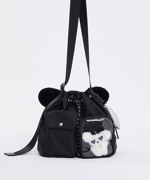 【再入荷】オシゴト/巾着ショルダーバッグ【推し活】