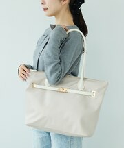 【kariさんコラボ】多機能BELTEDナイロントート/A4/通勤/16インチP