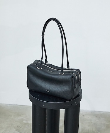 Raffy/レザースクエアボストン