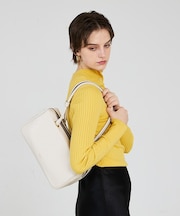 Raffy/レザースクエアボストン