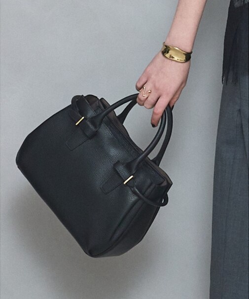 Lien/レザー3層2WAYトート