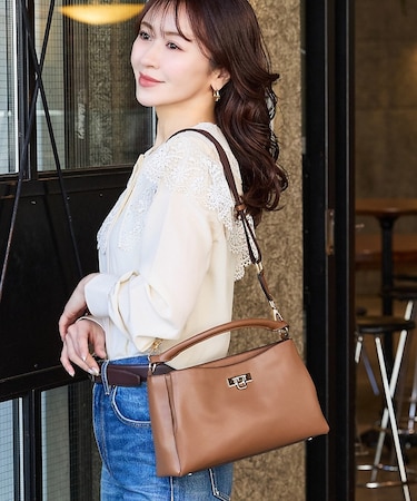 【ちばゆかさんコラボ】3WAYスクエアハンドバッグ