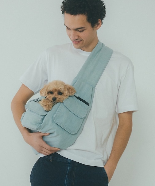 MATIE/ ペットキャリースリングバッグ/デニム【Direction by 有