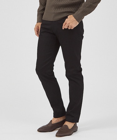 【累計3万本突破】定番 ツイル ストレッチ スリムフィット 5ポケット パンツ