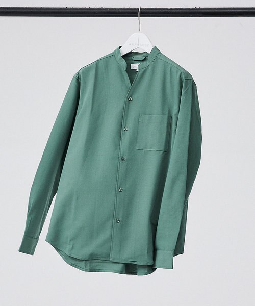 定番】ストレッチ ノーカラー Vネック シャツ｜アバハウスの通販