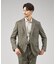 【セットアップ対応/FLEX JACKET】オーロラツイード ストレッチ ジャケ