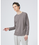 【ノンストレス】定番 / COTTON LYCRA 圧着 クルーネック 長袖 T
