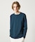 【ノンストレス】定番 / COTTON LYCRA 圧着 クルーネック 長袖 T
