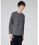 【ノンストレス】定番 / COTTON LYCRA 圧着 クルーネック 長袖 T