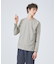 【ノンストレス】定番 / COTTON LYCRA 圧着 クルーネック 長袖 T