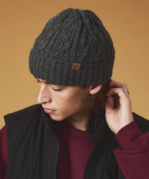【RUBEN/ルーベン】CABLE BORE WATCHCAP/ケーブル裏ボアフ