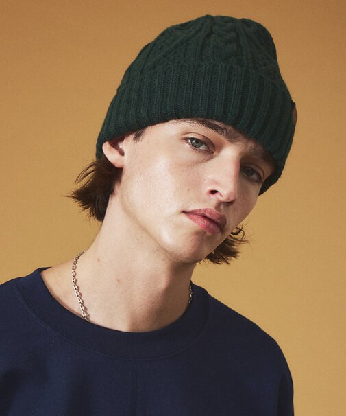 【RUBEN/ルーベン】CABLE BORE WATCHCAP/ケーブル裏ボアフ