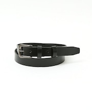 OILED LEATHER BLACK NARROW BELT