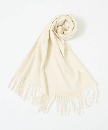 カシミヤ100％ 大判 ベーシック マフラー 60×160