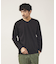 【Vネック】ポンチ 長袖 Tシャツ