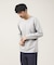 【Vネック】ポンチ 長袖 Tシャツ